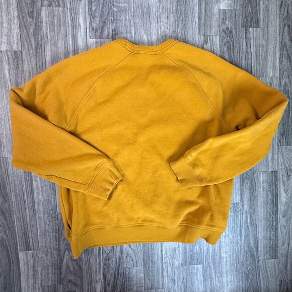 REI Co-op Mustard Yellow Crewneck Pullover Sweater 52% Cotton 48% Polyester - Picture 2 of 6